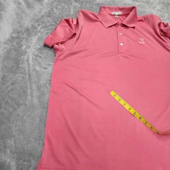Peter Millar Summer Comfort Golf Pink Polo Shirt Size L - Picture 15 of 16